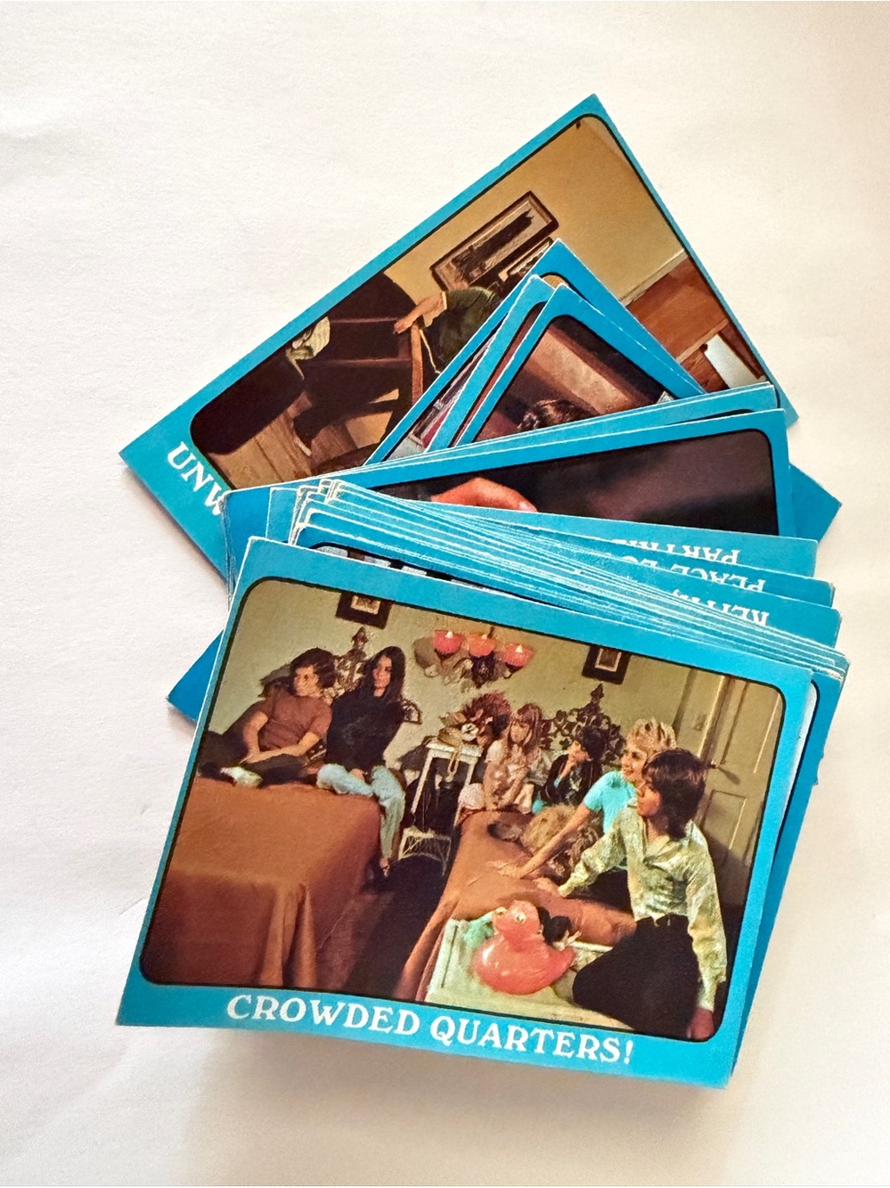 1971 Topps The Partridge Family Blue Framed Trading Cards Lot of 22